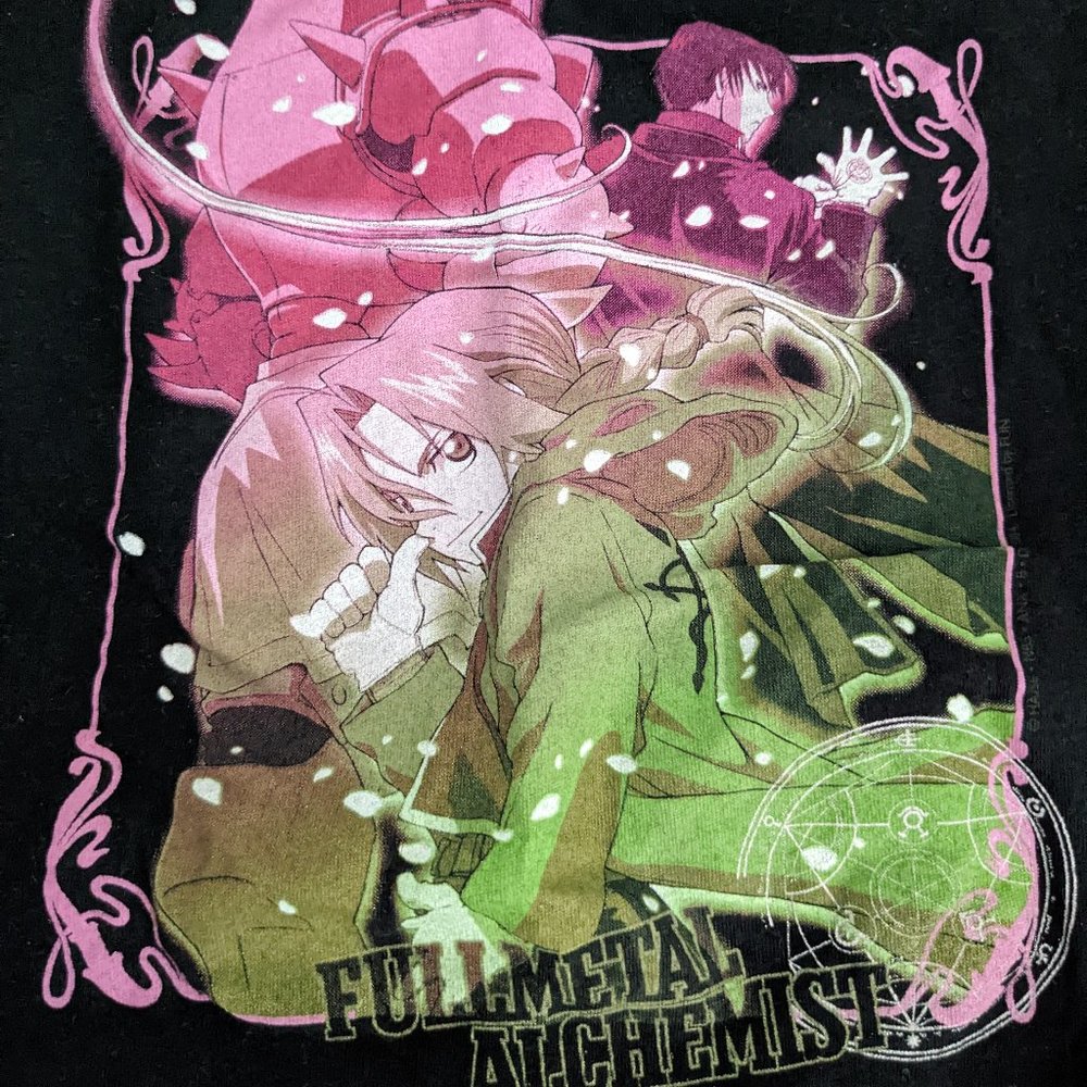 Vintage Official Licensed Fullmetal Alchemist Womens Graphic Shirt XS